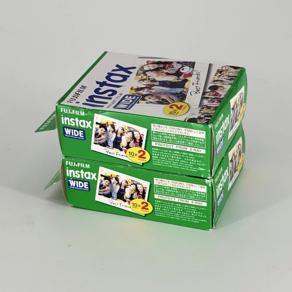 Lot of 2 Fujifilm Instax Wide Instant Film 20 Sheets Each Exp 08/2016 Sealed